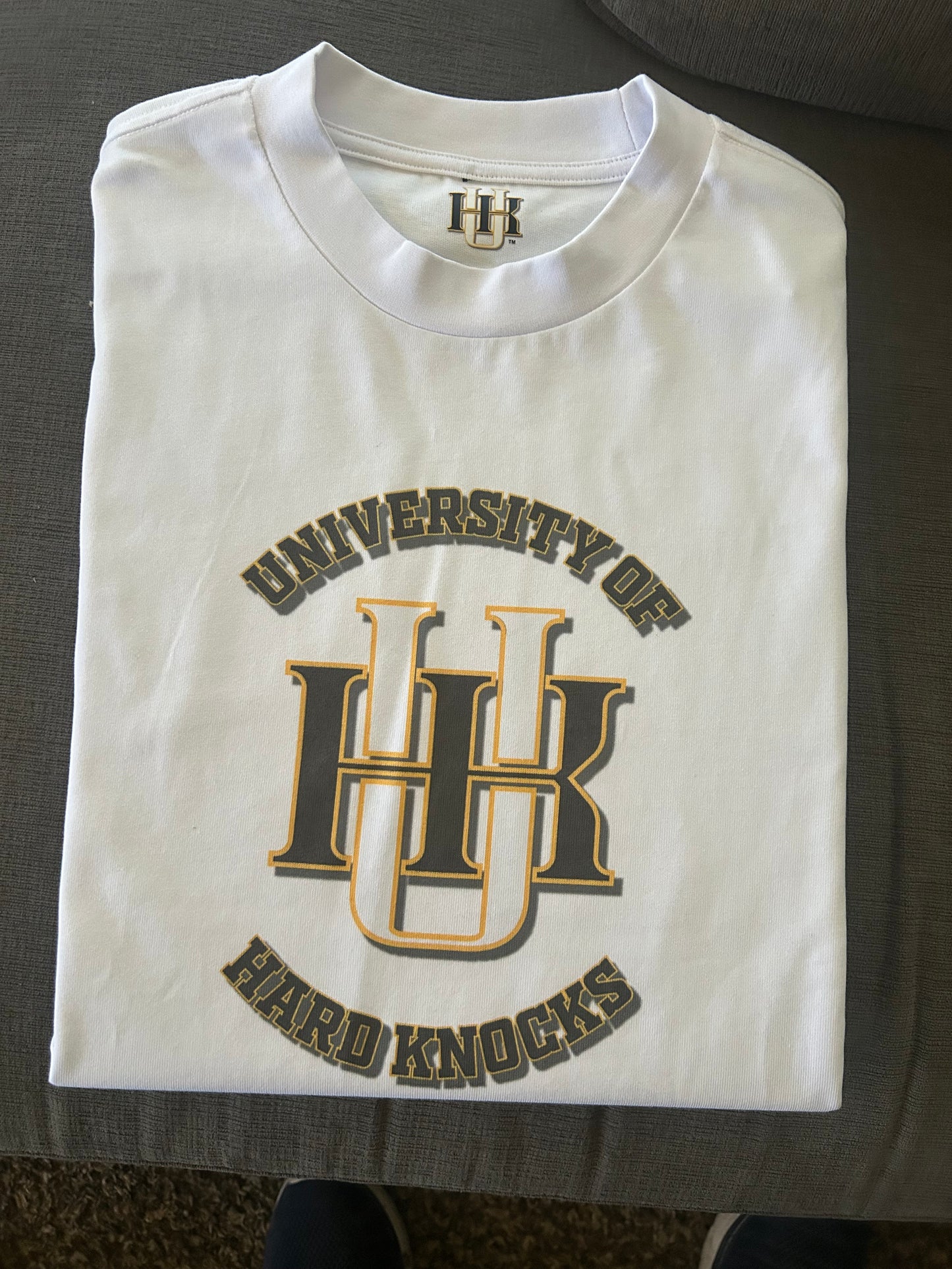 University Of Hard Knocks white T