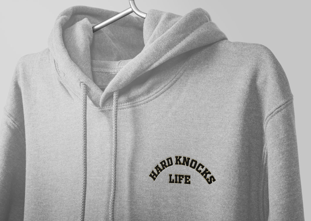 HK life light Grey hoodie stitch