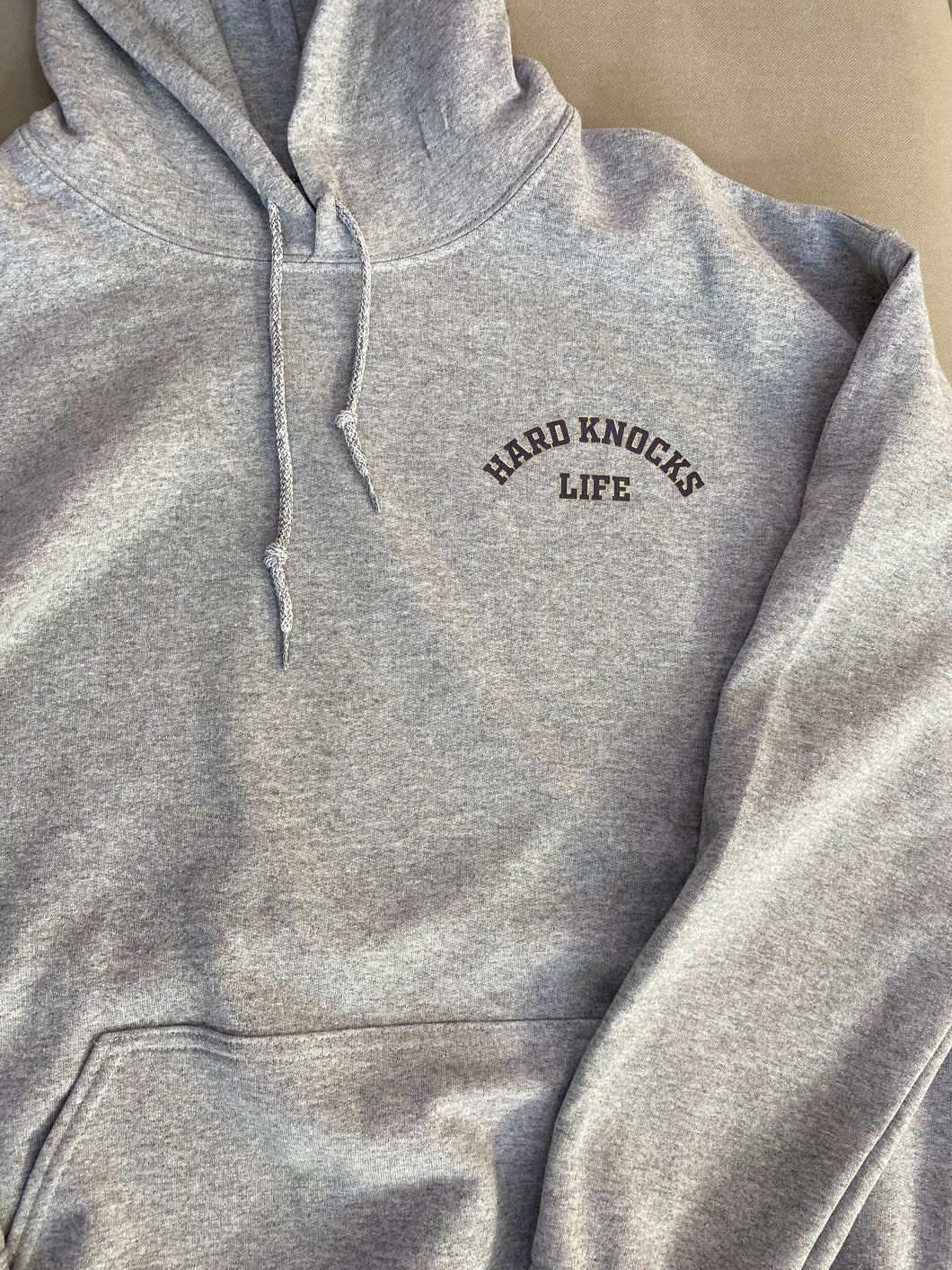 HK Life Light Grey Hoodie Press